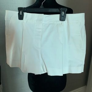 Diane Von Furstenberg white cotton shorts